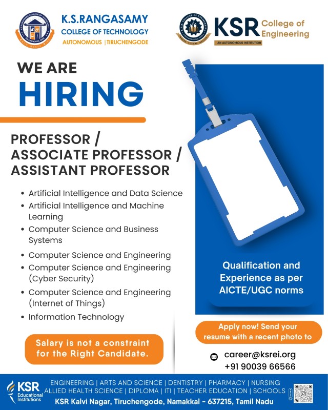 Engineering - Professor | Associate Professor | Assistant Professor
