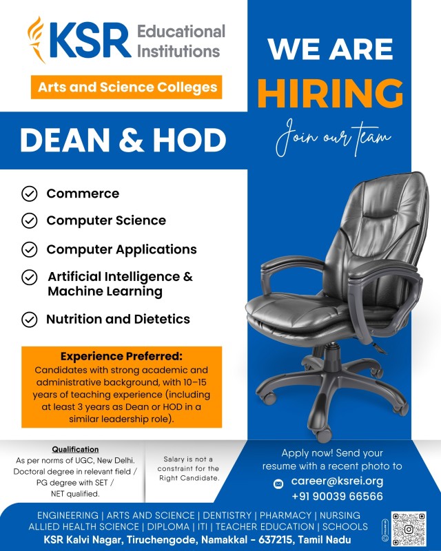 Arts and Science - Dean & HoD